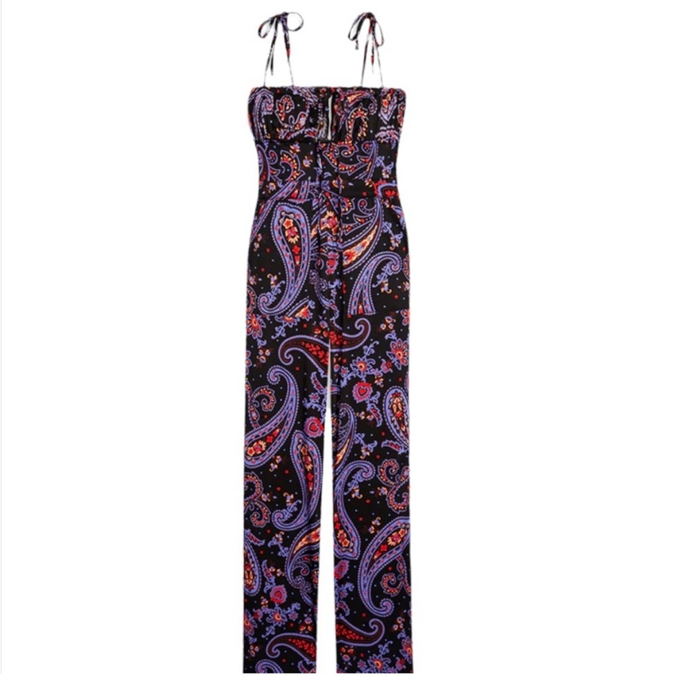 Danielle Bernstein paisley jumpsuit
